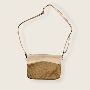Pixie Mood Blush Cork Textured Crossbody Bag